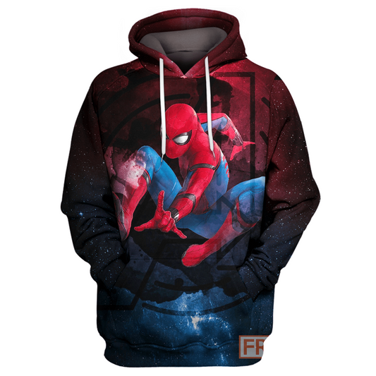 Unifinz MV Spiderman Hoodie Spidey Galaxy T-shirt Amazing MV Spiderman Shirt Sweater Tank 2022