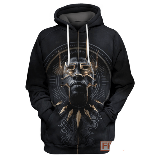 Unifinz Black Panther Hoodie Black Panther The King Of Wakanda T-shirt Amazing MV Hoodie Sweater Tank 2022