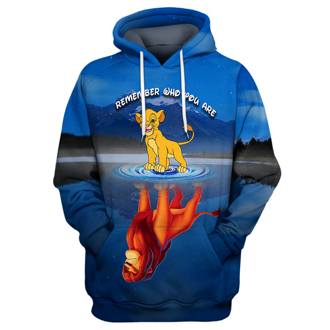 Unifinz DN LK T-shirt Remember Who You Are Simba Blue T-shirt Awesome DN LK Hoodie Sweater Tank 2022