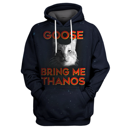 Unifinz MV T-shirt Goose-Bring Me Thanos Black 3D Print T-shirt Amazing MV Hoodie Sweater Tank 2022
