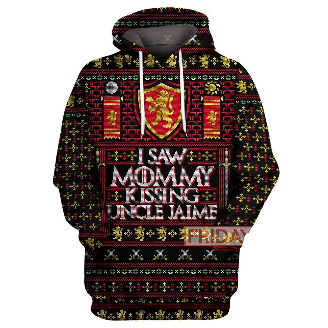 Unifinz GOT Hoodie I Saw Mommy Kissing Uncle Jaime Funny Christmas T-shirt GOT Shirt Sweater Tank 2022