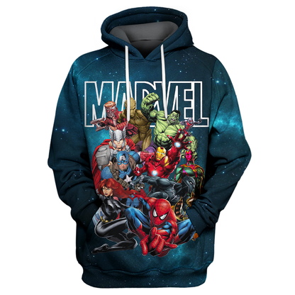 Unifinz MV Hoodie Marvel Avengers Guardians of The Galaxy Team 3D Print T-shirt MV Shirt Sweater Tank 2022