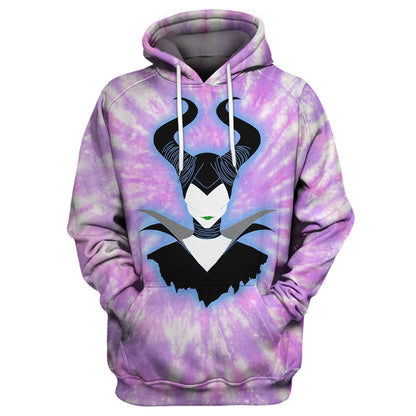 Unifinz DN Maleficent T-shirt 3D Print Maleficent Tie Dye T-shirt DN Maleficent Hoodie Sweater Tank 2022