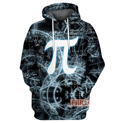 Unifinz Pi Hoodie Mathematics Geeks And Nerds Pi Day 3D Print T-shirt Awesome Pi Math Shirt Sweater Tank 2022
