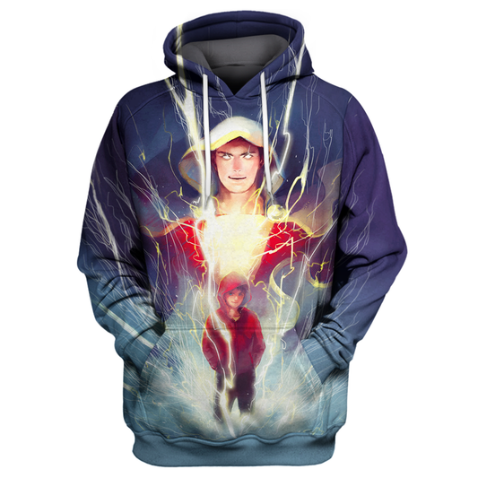 Unifinz Shazam DC Hoodie Shazam DC 3D Print T-shirt Awesome Shazam DC Shirt Sweater Tank 2022