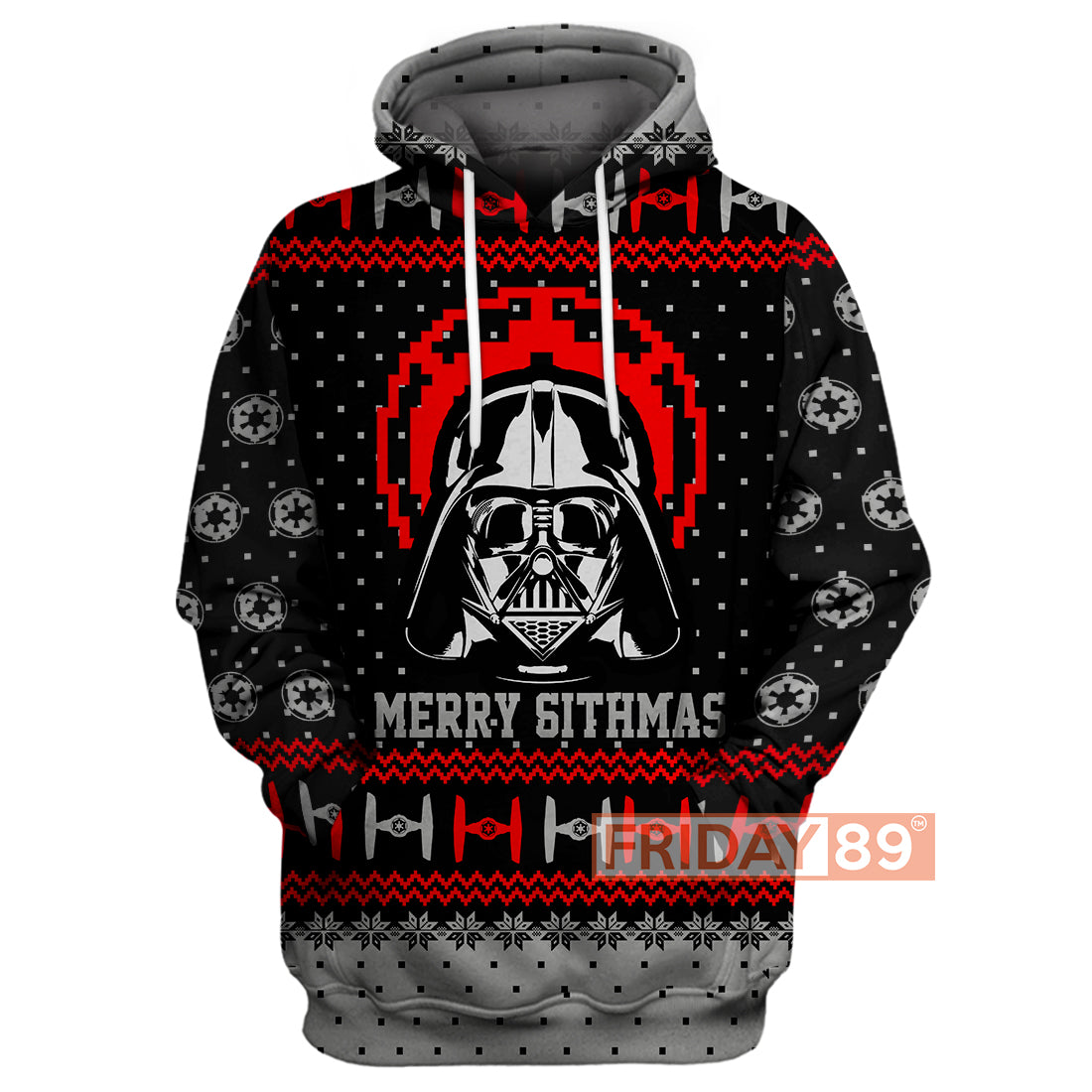 Unifinz SW T-shirt D.Vader Ugly Christmas Pattern T-shirt Amazing High Quality SW Hoodie Sweater Tank 2022