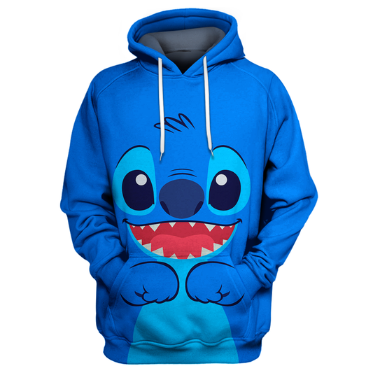 Unifinz DN Stitch Hoodie Blue Stich 3D Print T-shirt DN Stitch Shirt Sweater Tank 2022