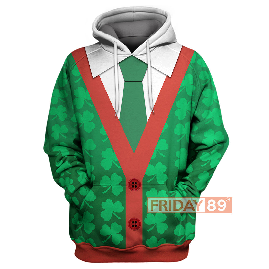 Unifinz ST Patrick's Day T-shirt Irish ST Patrick's Day Green Tie Shamrock Lucky Charms 3D Print T-shirt ST Patrick's Day Hoodie 2022