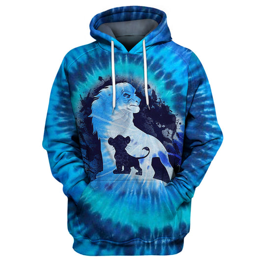 Unifinz DN LK T-shirt Lion King Tie Dye T-shirt High Quality DN LK Hoodie Sweater Tank 2022