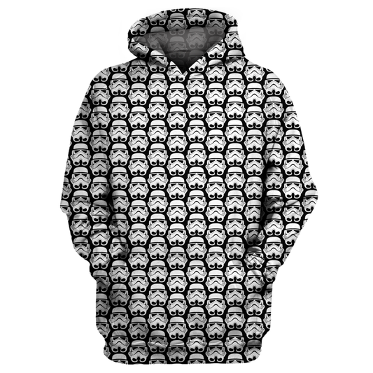 Unifinz SW T-shirt SW Stormtrooper Pattern T-shirt Awesome SW Hoodie Sweater Zip 2022