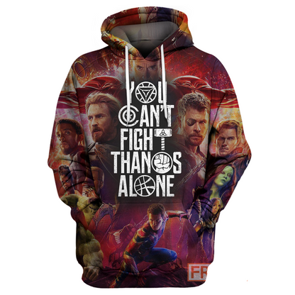 Unifinz MV T-shirt You Can't Fight Thanos Alone T-shirt Awesome MV Hoodie Sweater Tank 2022