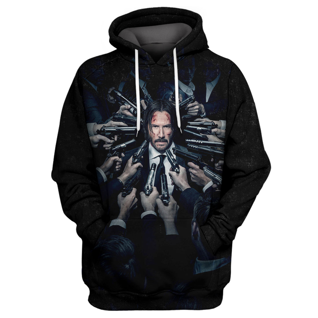 Unifinz JW Hoodie John Wick Shooting 3D Print T-shirt Amazing JW Shirt Sweater Tank 2022