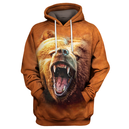 Unifinz Bear Hoodie Loving The Bear 3D Print T-shirt Amazing Bear Shirt Sweater Tank 2022