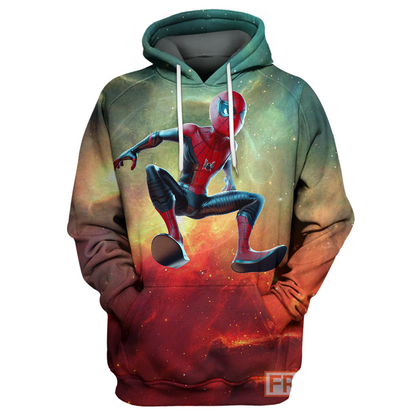 Unifinz Spider Man Hoodie Jumping Spider Man T-shirt MV Spider Man Shirt Sweater Tank 2022