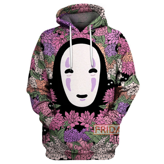 Unifinz GB Spirited Away Hoodie GB No Face Floral Spirited Away T-shirt Cute GB Shirt Sweater Tank 2022