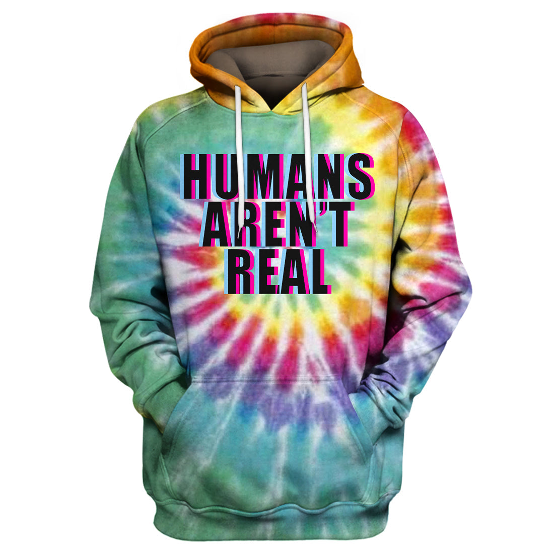 Unifinz Alien T-shirt Humans Aren't Real Tie Dye T-shirt Amazing Alien Hoodie Sweater Tank 2022