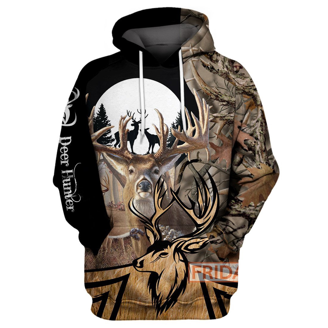 Unifinz Hunting Hoodie Deer Hunting Deers Shadow Forest Art T-shirt Amazing Hunting Shirt Sweater Tank 2022