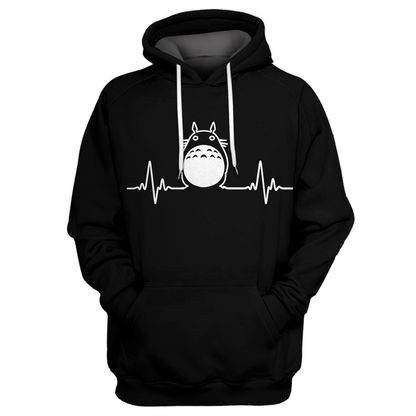 Unifinz My Neighbor Totoro Hoodie Totoro Heartbeat T-shirt My Neighbor Totoro Shirt Sweater Tank 2022