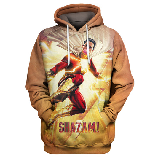 Unifinz Shazam DC Hoodie Shazam Limited Edition 3D Print T-shirt Shazam DC Shirt Sweater Tank 2022