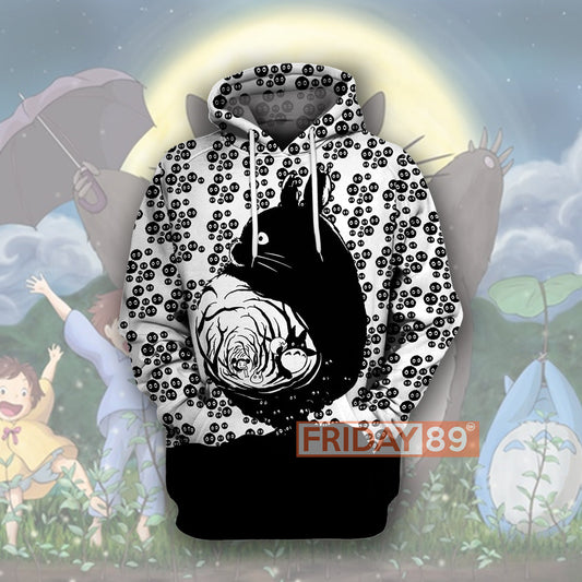 Unifinz GB T-shirt GB Totoro Dust Bunnies Totoro Art 3D Print T-shirt Amazing High Quality GB Totoro Hoodie Sweater Tank 2022