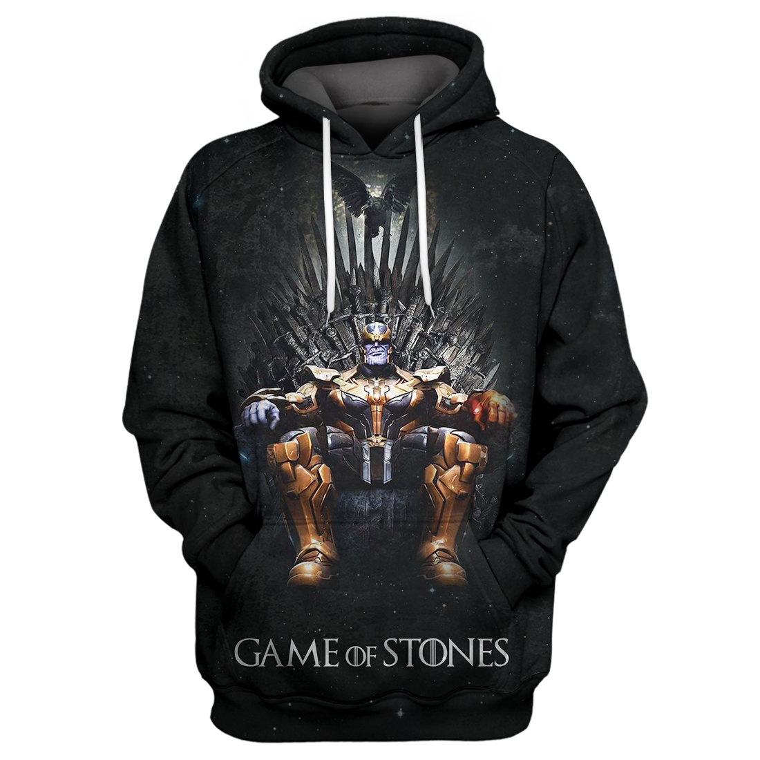 Unifinz MV TN Hoodie Thanos - Game Of Stones 3D Print T-shirt MV TN Shirt Sweater Tank 2022