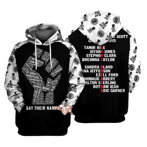 Unifinz BLM T-SHIRT SAY THEIR NAMES BLACK LIVES MATTER HOODIE COOL AMAZING BLM HOODIE SWEATER TANK 2027
