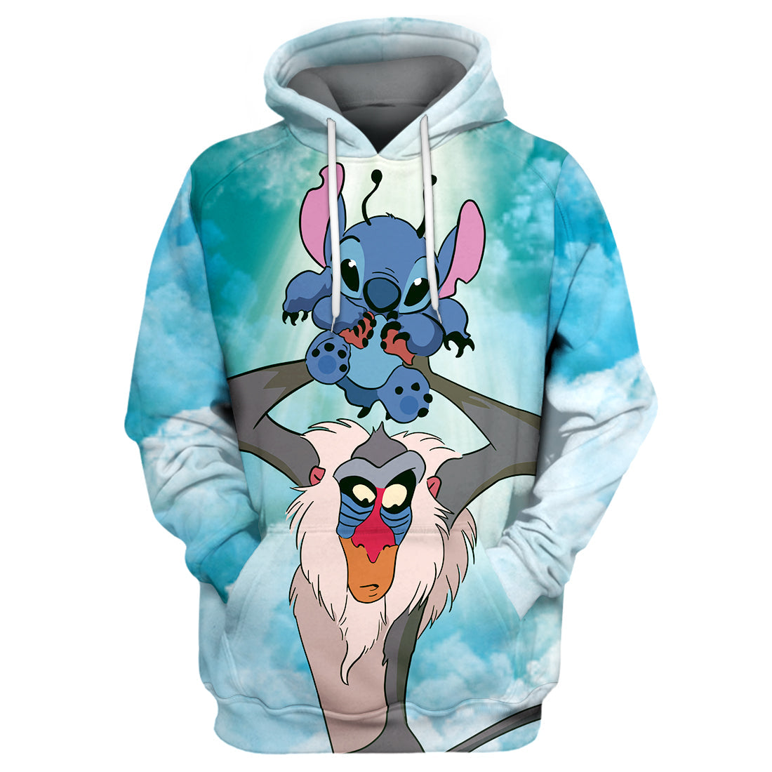 Unifinz DN LK Stitch T-shirt 3D Print Rafiki & Stitch T-shirt DN LK Stitch Hoodie Sweater Tank 2022