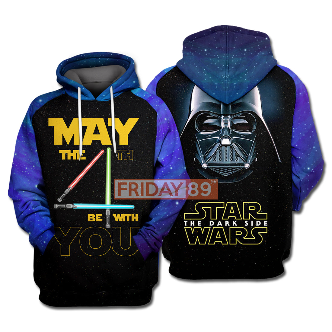Unifinz SW T-shirt D.Vader May the 4th Be With You 3D Print T-shirt Amazing High Quality SW Hoodie Sweater Tank 2022