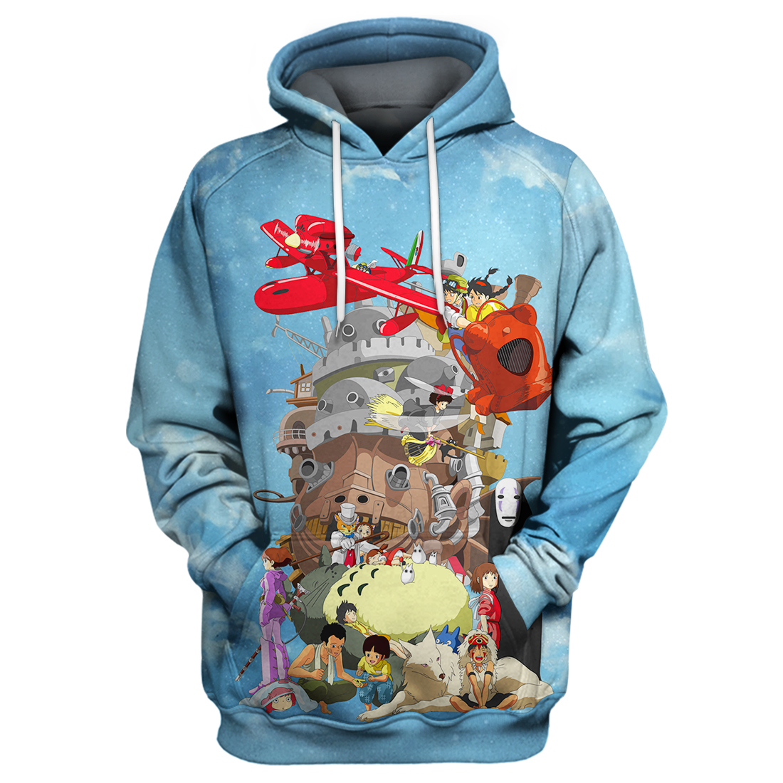 Unifinz Ghibli Hoodie Studio Ghibli 3D print T-shirt Amazing Ghibli Shirt Sweater Tank 2022