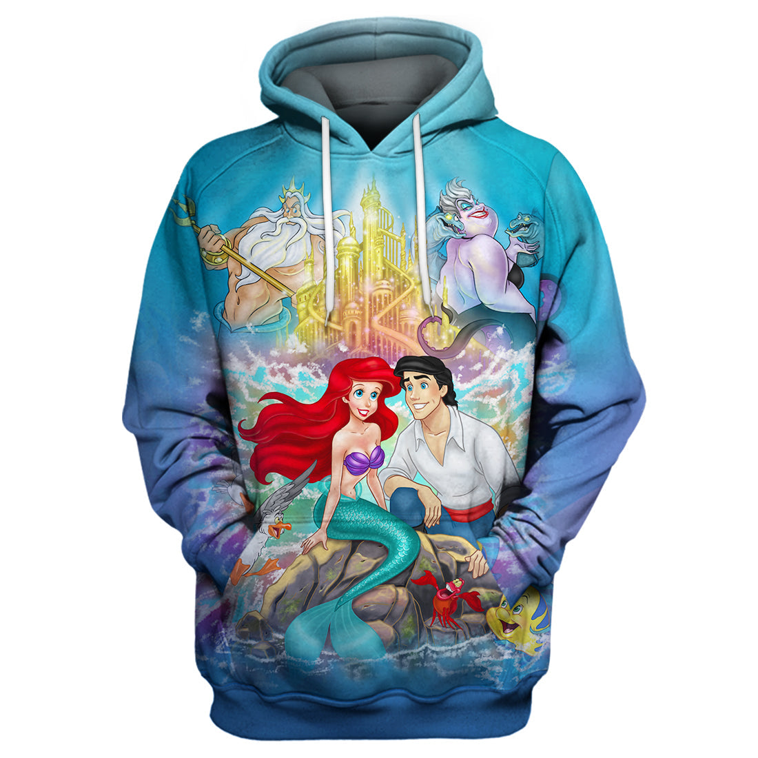 Unifinz DN TLM T-shirt 3D Print Little Mermaid T-shirt Awesome DN TLM Hoodie Sweater Tank 2022