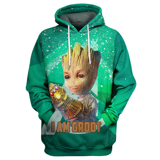 Unifinz MV Hoodie I Am Groot 3D Print T-shirt Awesome MV Shirt Sweater Tank 2022