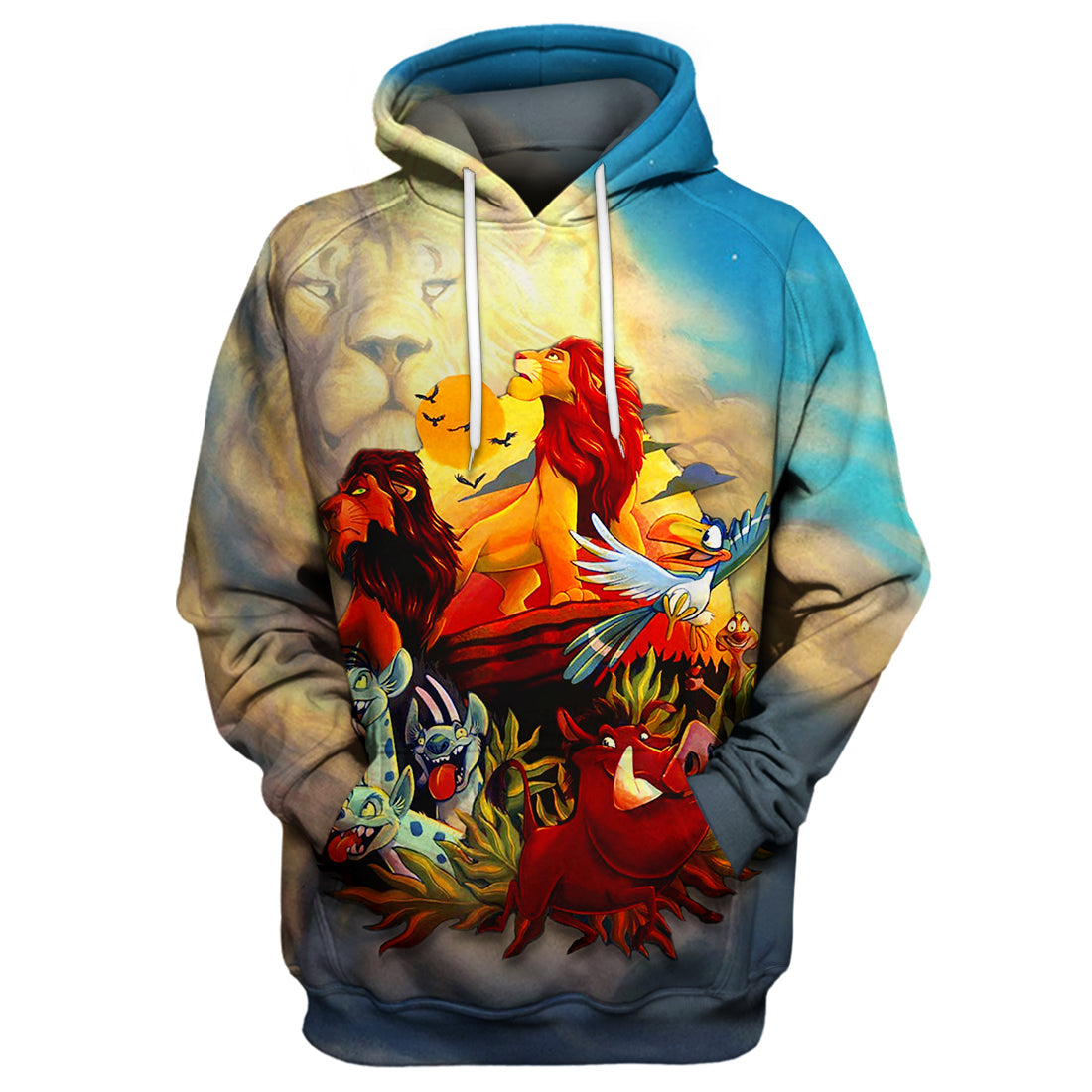 Unifinz DN LK T-shirt 3D Print Lion King Main Cast Hoodie Amazing DN LK Hoodie Sweater Tank 2022