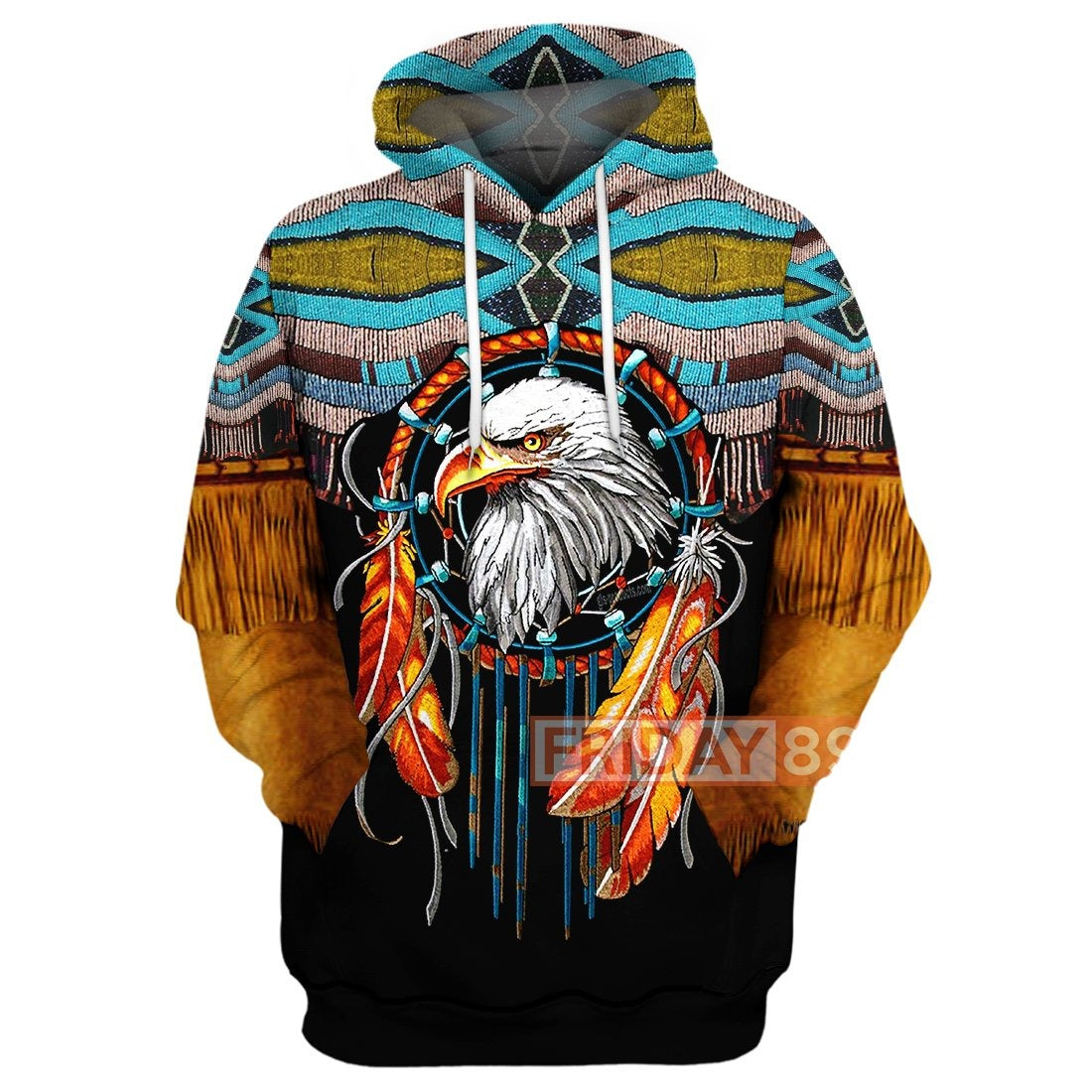 Unifinz Native America T-shirt Native Dreamcatcher Eagle T-shirt Cool Native America Hoodie Sweater Tank 2022