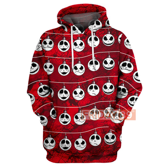 Unifinz TNBC Hoodie The Nightmare Faces - Jack Christmas T-shirt TNBC Shirt Sweater Tank 2022