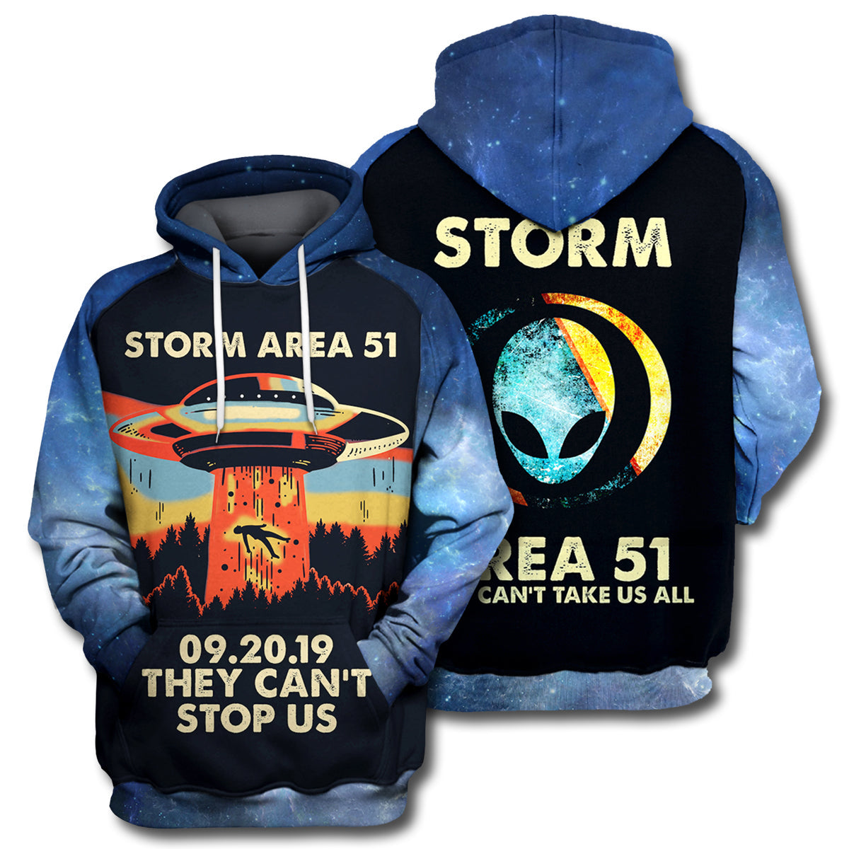 Unifinz Alien Hoodie Storm Area 51 T-shirt Amazing High Quality Alien Shirt Sweater Tank 2022