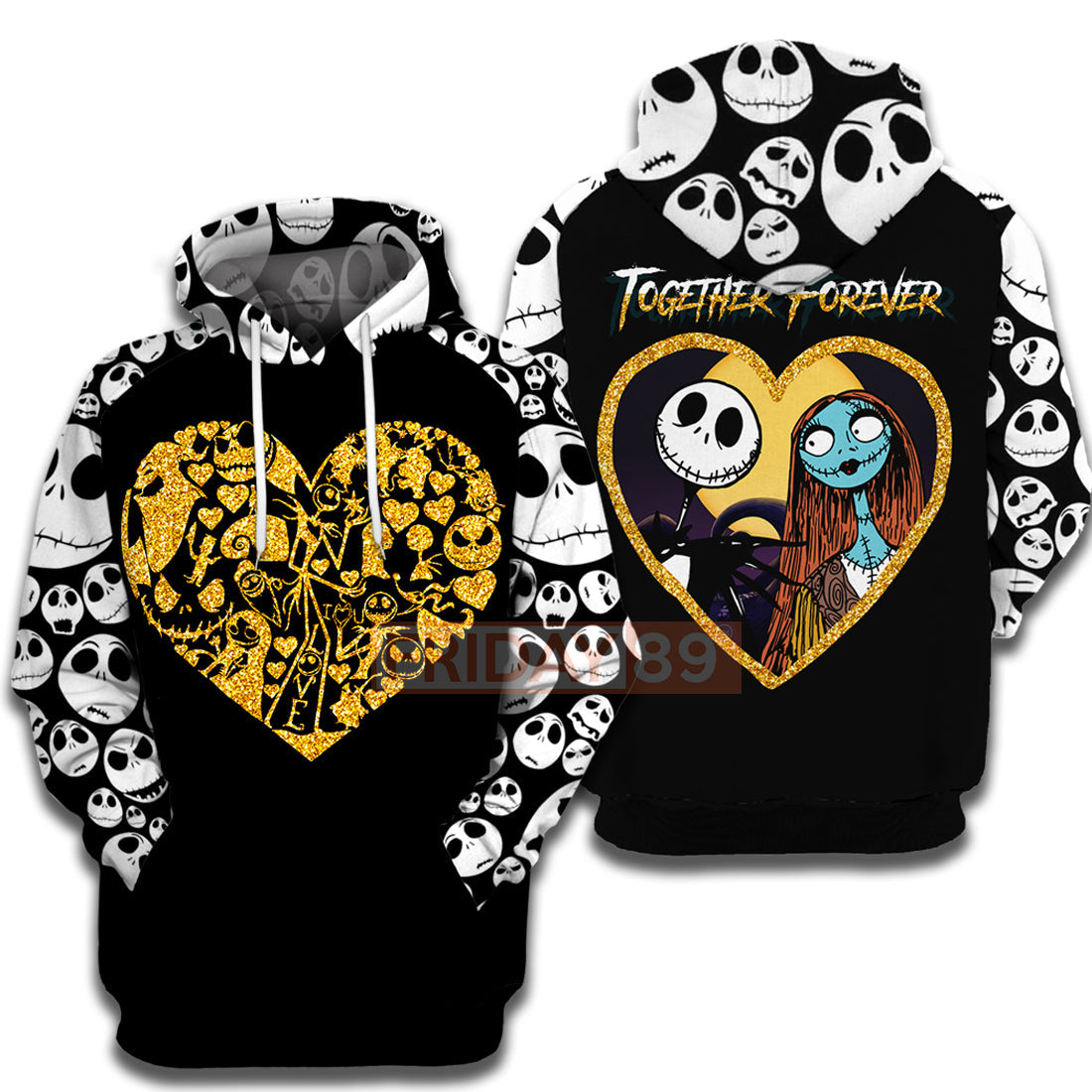 Unifinz TNBC T-shirt Together Forever Heart 3D Print Black T-shirt TNBC Hoodie Sweater Tank 2022