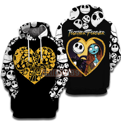 Unifinz TNBC T-shirt Together Forever Heart 3D Print Black T-shirt TNBC Hoodie Sweater Tank 2022