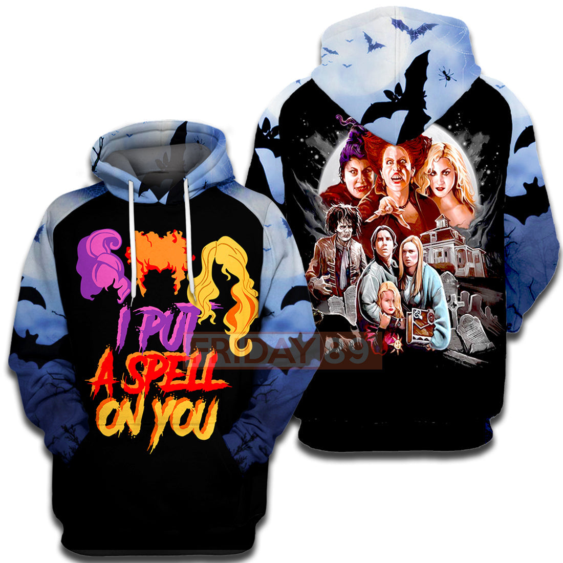 Unifinz Hocus Pocus T-shirt I Put A Spell On You T-shirt Awesome Hocus Pocus Hoodie Sweater Tank 2022