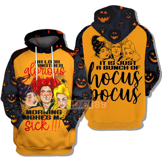 Unifinz Hocus Pocus T-shirt Sanderson Sisters Halloween T-shirt Amazing Hocus Pocus  Hoodie Sweater Tank 2022