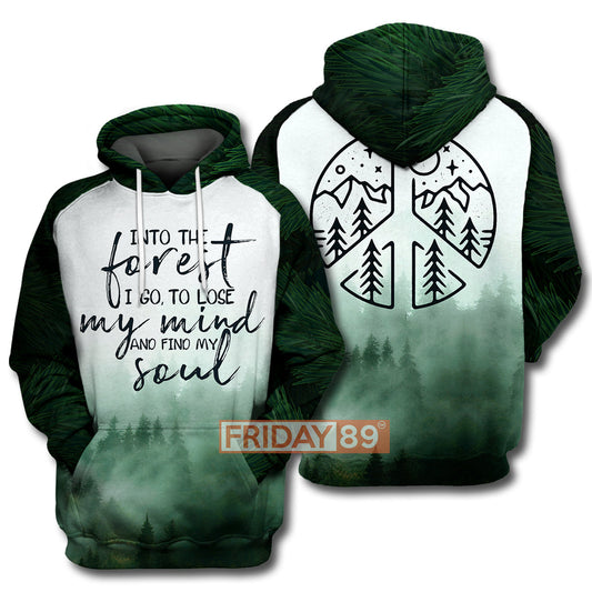 Unifinz Camping T-shirt And Into the Forest I Go, Find My Soul Camping 3D Print T-shirt Camping Hoodie Sweater Tank 2022