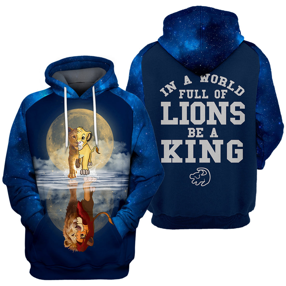 Unifinz DN LK T-shirt 3D Print Be A King T-shirt Awesome DN LK Hoodie Sweater Tank 2022