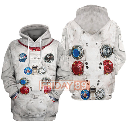 Unifinz Astronaut Suit Hoodies Armstrong Spacesuit Apparel Awesome Astronaut Shirt Sweater 2022