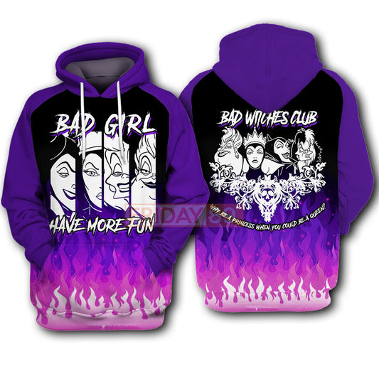 Unifinz DN Villain T-shirt Bad Girl Have More Fun T-shirt Cool High Quality DN Villain Hoodie Sweater Tank 2022