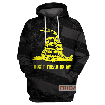 Unifinz Snake T-shirt Don't Tread On Me T-shirt Cool High Quality Snake Hoodie Sweater Tank 2022