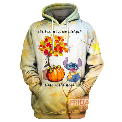 Unifinz DN T-shirt Stitch It's The Most Wonderful Time Of The Year T-shirt Cute DN Stitch Hoodie Sweater Tank 2022