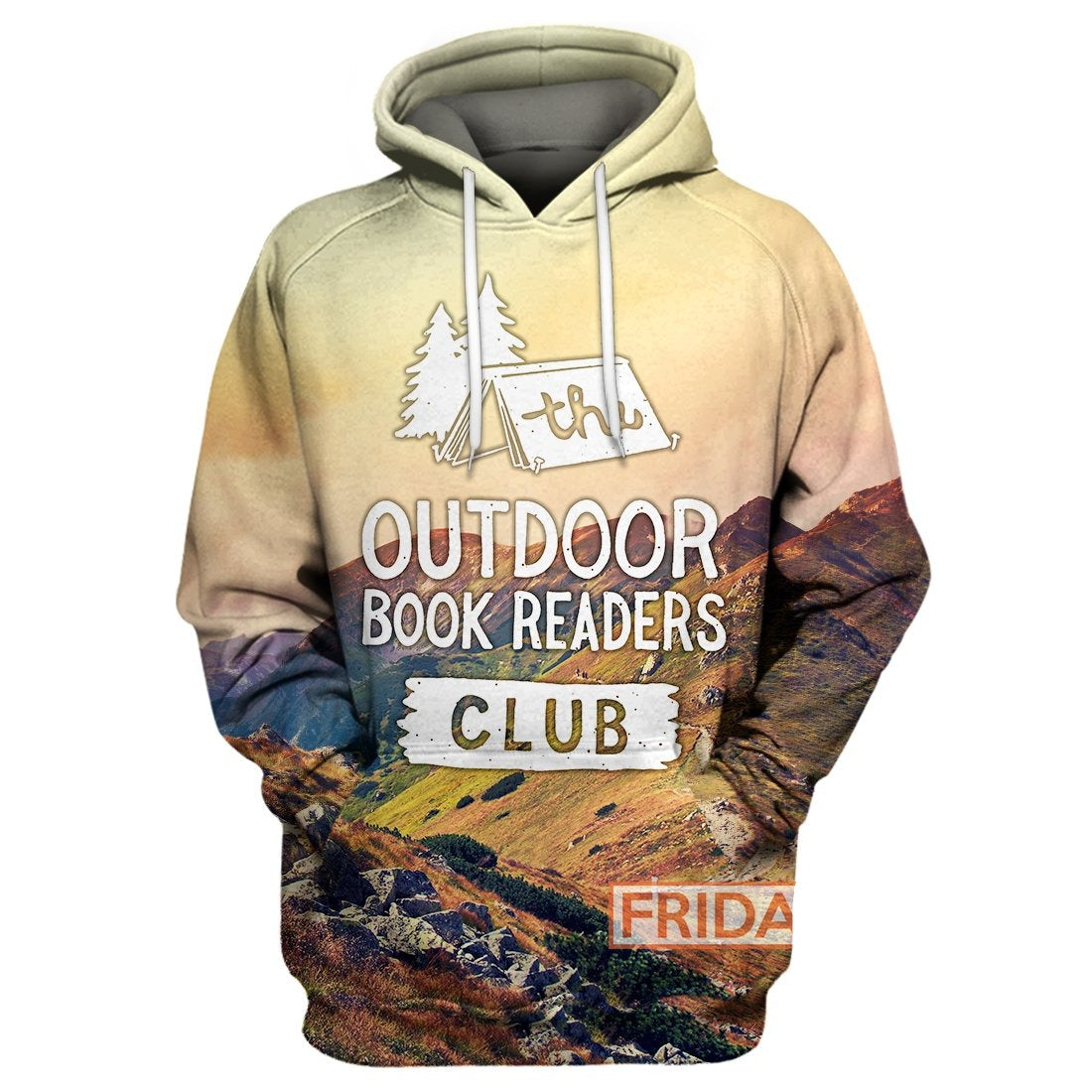 Unifinz Camping Hoodie The Outdoor Book Readers Club Camping 3D Print Hoodie Amazing Camping T-shirt Tank Sweater 2022