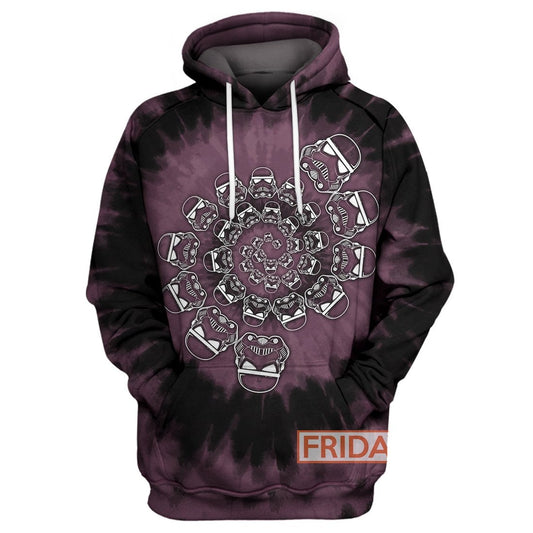Unifinz SW T-shirt Stormtrooper Circle Tie dye T-shirt Cool High Quality SW Hoodie Sweater Tank 2022