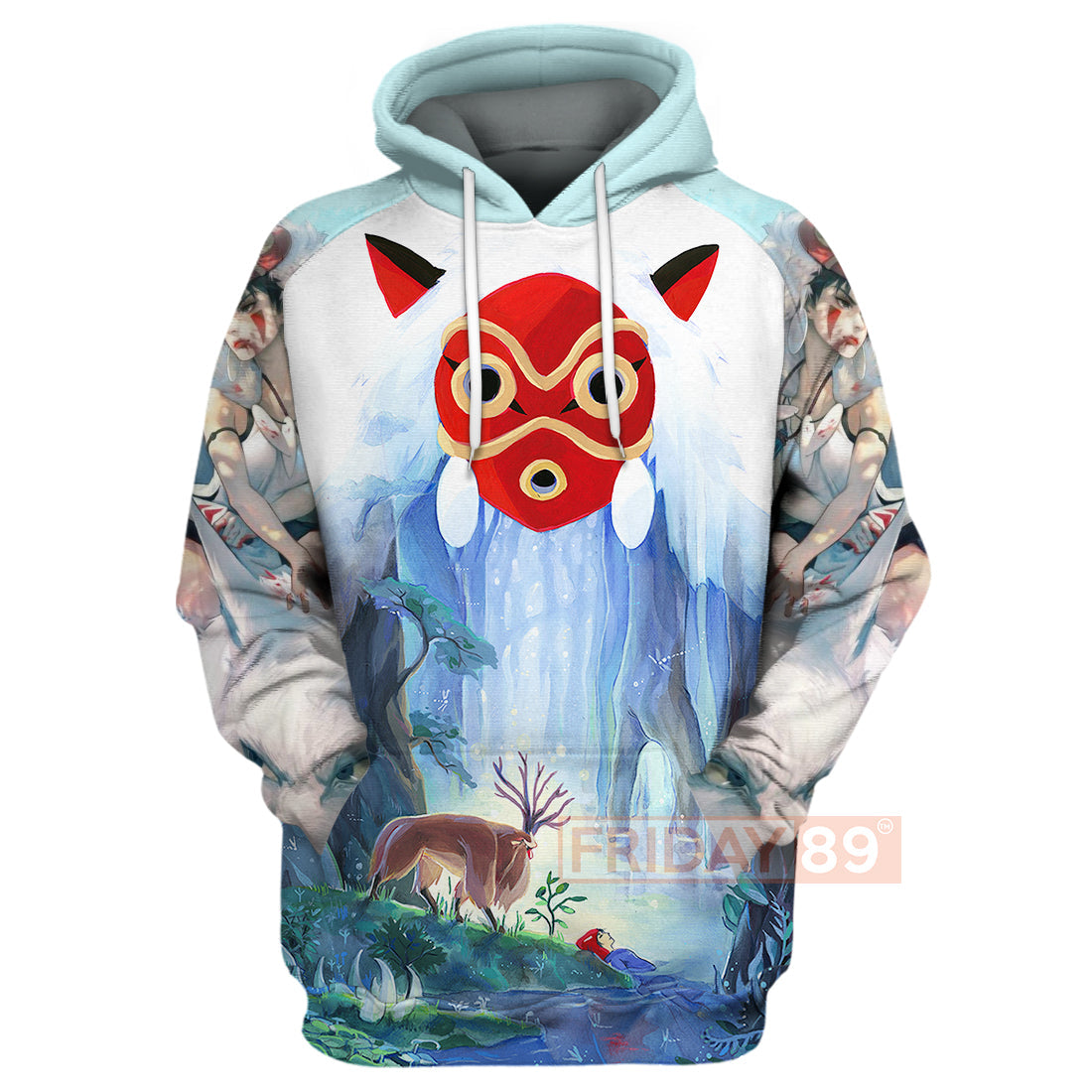 Unifinz GB Mononoke Hoodie GB Princess Mononoke Forest Spirit 3D T-shirt Awesome GB Shirt Sweater Tank 2022