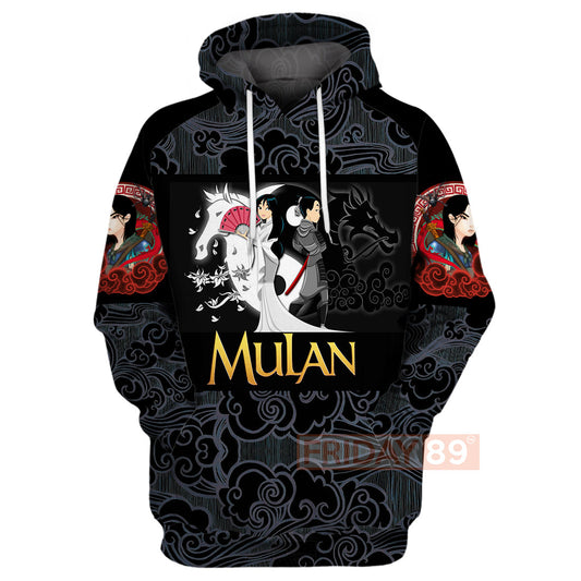 Unifinz Mulan DN T-shirt Princess Mulan Beauty Art Motif Pattern 3D T-shirt Amazing DN Mulan Hoodie Sweater Tank 2022