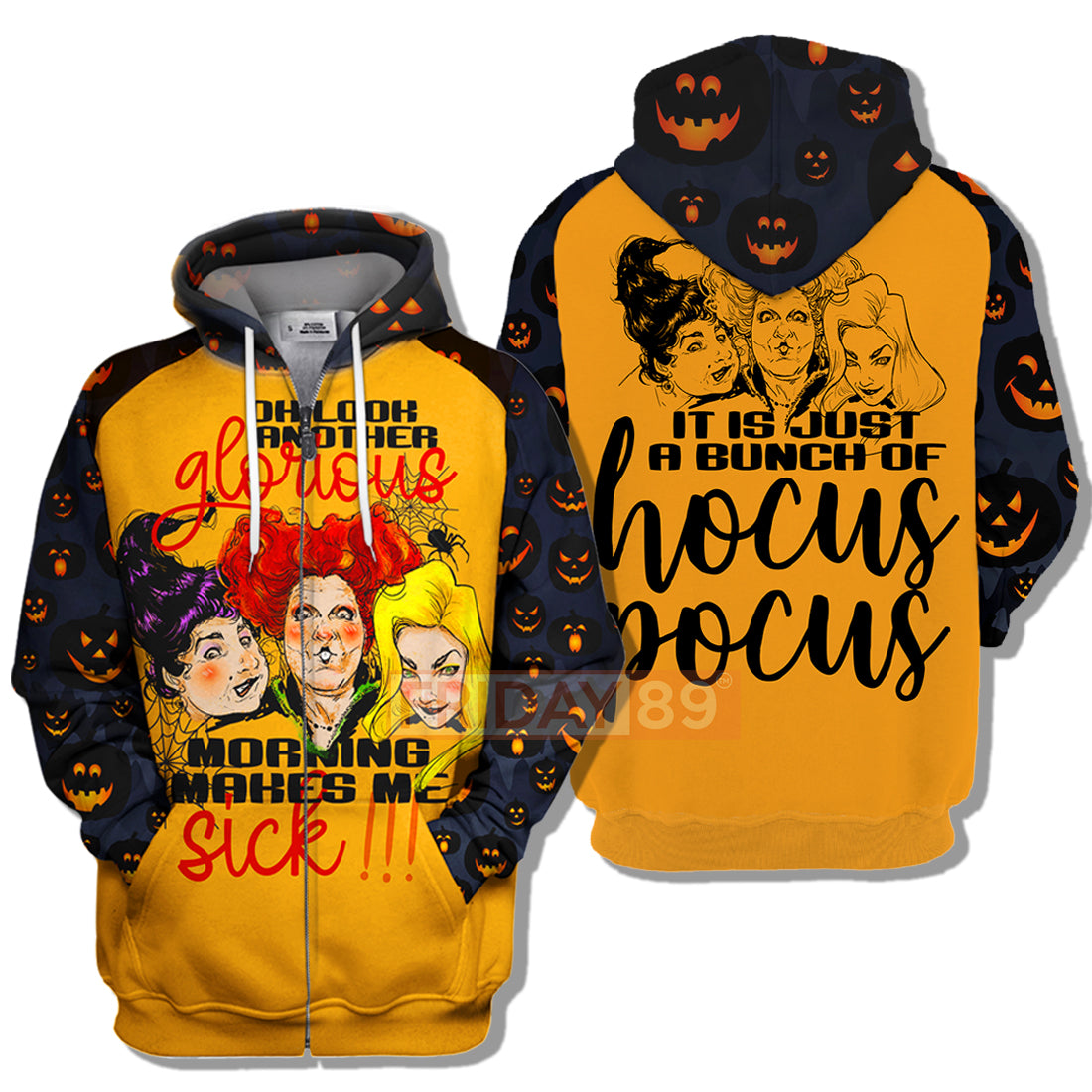 Unifinz Hocus Pocus T-shirt Sanderson Sisters Halloween T-shirt Amazing Hocus Pocus  Hoodie Sweater Tank 2023